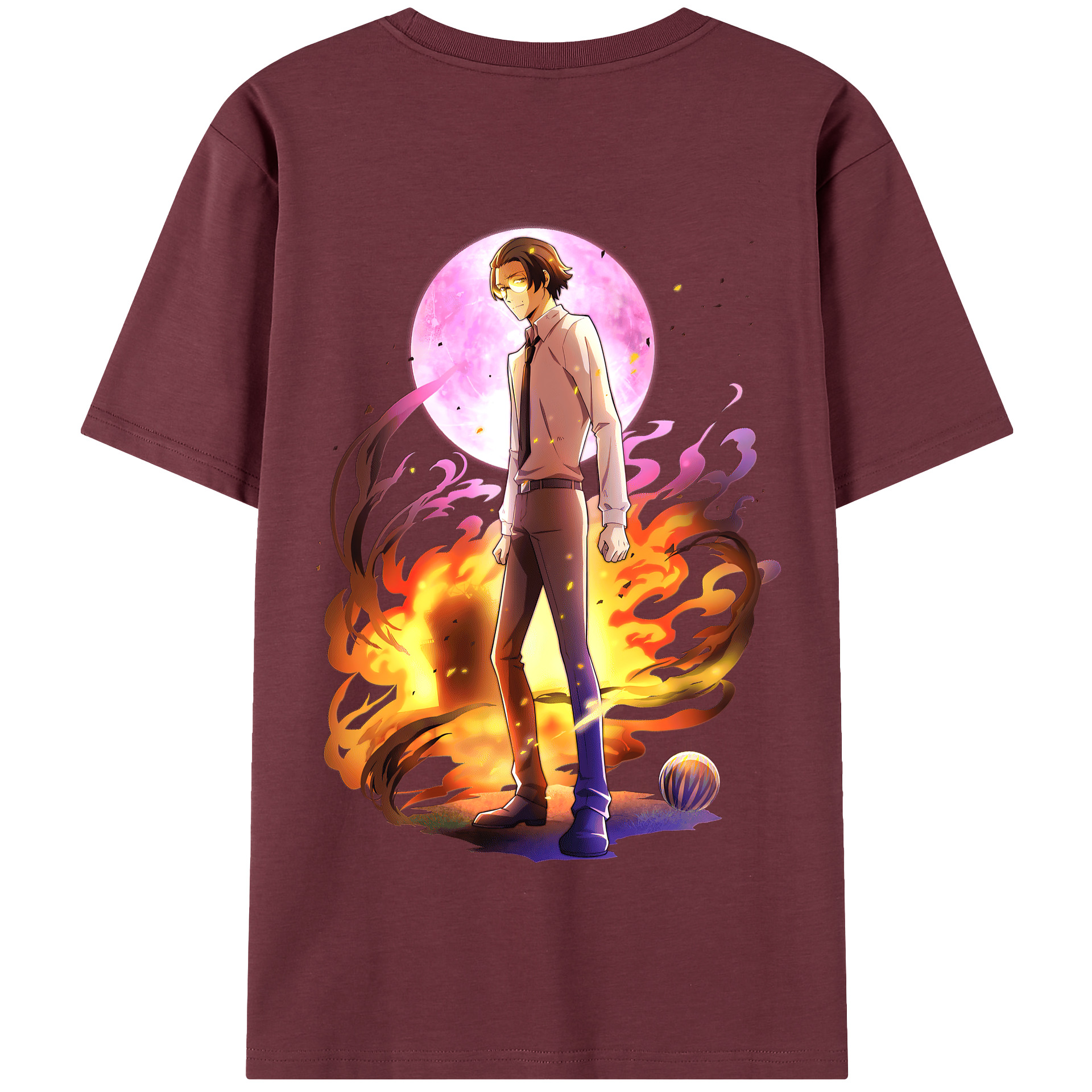 （画像用） 文豪ストレイドッグス Bungo Stray Dogs 綿100％半袖Tシャツ（背面プリント）